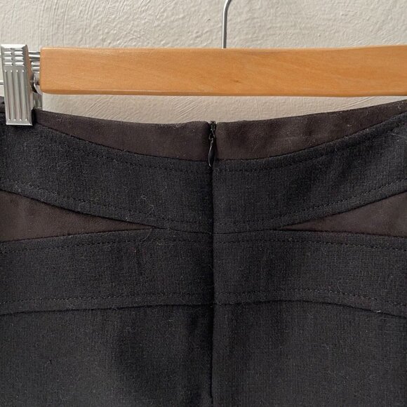 NEW WITH TAGS Dahlia Black MOTO WOOL BLEND Miniskirt SIZE 10  Goth Academia Punk - Picture 3 of 6